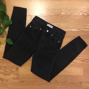 Madewell Black High Riser Skinny Jeans